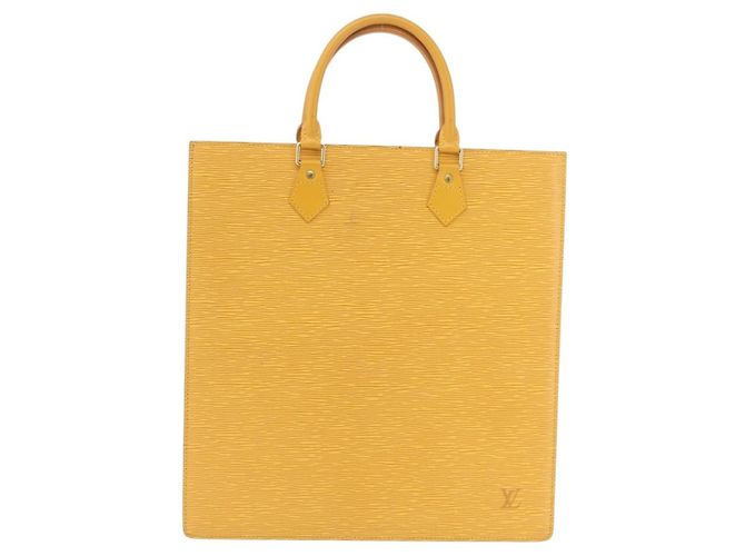LOUIS VUITTON Epi Sac Plat Hand Bag Yellow M52079 LV Auth BA16672 - Jerrillo - vista 2