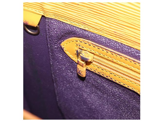 LOUIS VUITTON Epi Sac Plat Hand Bag Yellow M52079 LV Auth BA16672 - Jerrillo - vista 20