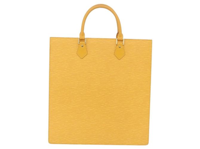 LOUIS VUITTON Epi Sac Plat Hand Bag Yellow M52079 LV Auth BA16672 - Jerrillo - vista 3