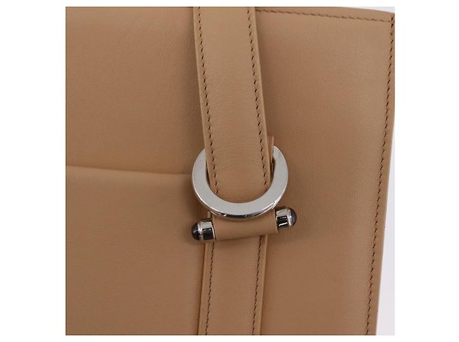 Cartier Tote Bag Leather Beige Silver Auth BA16682V - Jerrillo - vista 15