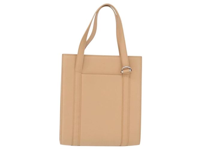 Cartier Tote Bag Leather Beige Silver Auth BA16682V - Jerrillo - vista 2