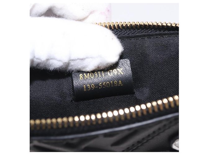FENDI FILA Collaboration Clutch Bag Leather Black Gold Auth BA16700A - Jerrillo - vista 20