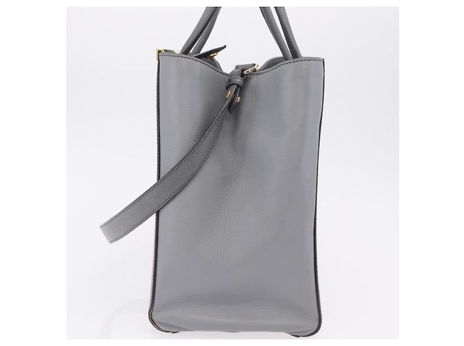 FENDI 2Jours Hand Bag Leather 2way Blue Silver Auth bs37583 - Jerrillo - vista 4