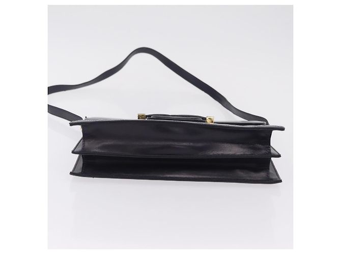Autre Marque Saint Laurent Shoulder Bag Leather Navy Gold Tone Auth bs37775 - Jerrillo - vista 10