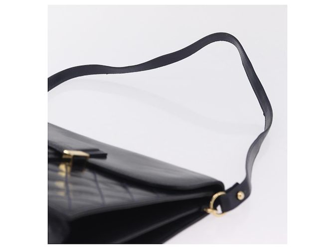 Autre Marque Saint Laurent Shoulder Bag Leather Navy Gold Tone Auth bs37775 - Jerrillo - vista 8
