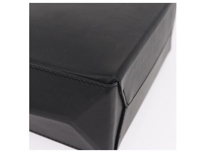 FENDI Pack Shopping Bag Small Hand Bag Leather Black Silver 7VA512 Auth bs37907 - Jerrillo - vista 11