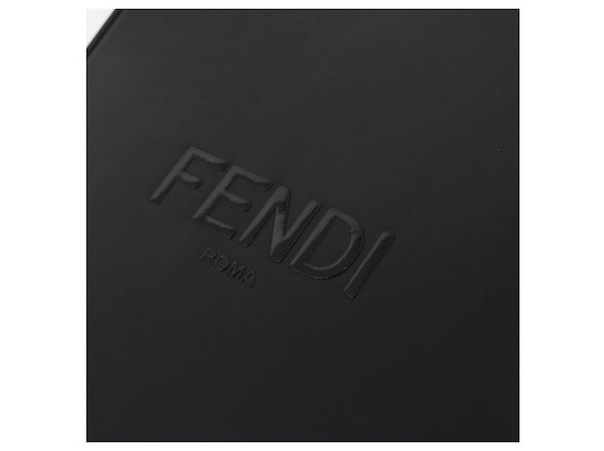 FENDI Pack Shopping Bag Small Hand Bag Leather Black Silver 7VA512 Auth bs37907 - Jerrillo - vista 15