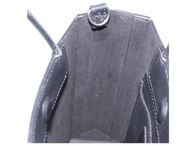 FENDI Pack Shopping Bag Small Hand Bag Leather Black Silver 7VA512 Auth bs37907 - Jerrillo - vista 19