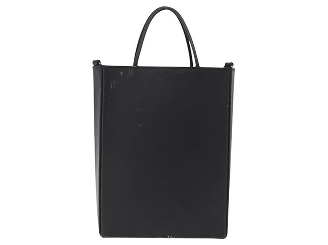 FENDI Pack Shopping Bag Small Hand Bag Leather Black Silver 7VA512 Auth bs37907 - Jerrillo - vista 3