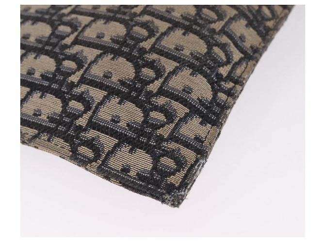 Christian Dior Oblique Clutch Bag Canvas Navy Silver Auth bs37922 - Jerrillo - vista 10