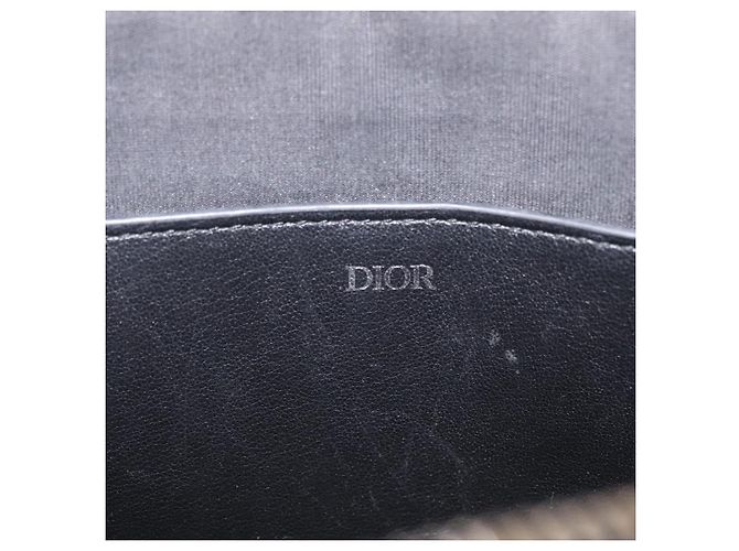 Christian Dior Oblique Clutch Bag Canvas Navy Silver Auth bs37922 - Jerrillo - vista 15
