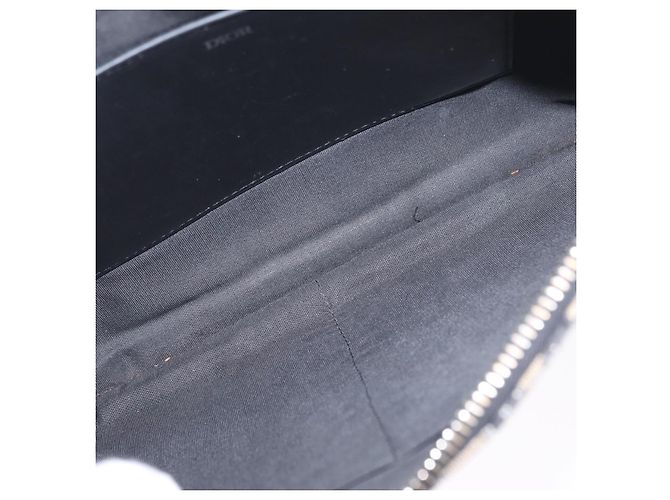 Christian Dior Oblique Clutch Bag Canvas Navy Silver Auth bs37922 - Jerrillo - vista 16