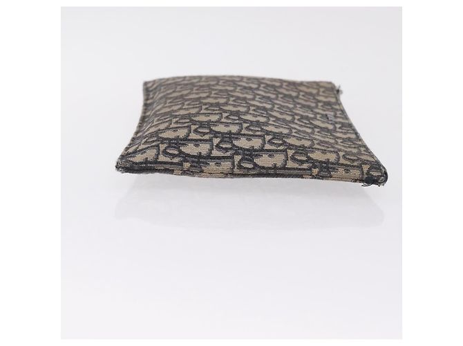 Christian Dior Oblique Clutch Bag Canvas Navy Silver Auth bs37922 - Jerrillo - vista 4