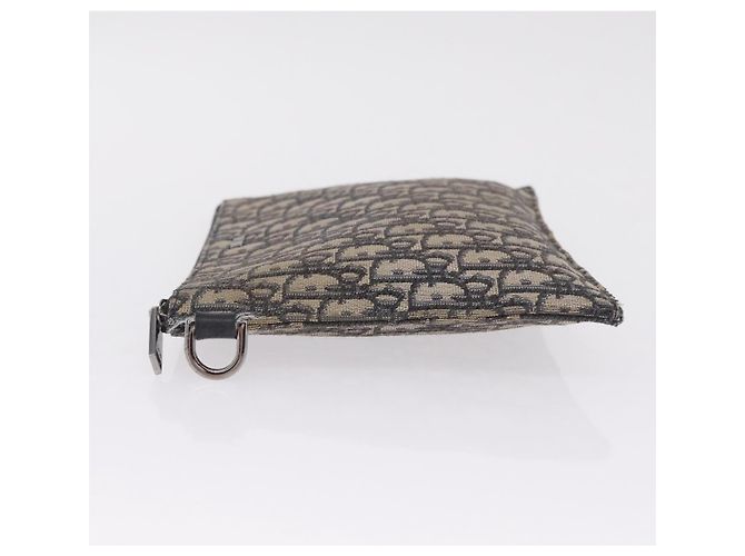 Christian Dior Oblique Clutch Bag Canvas Navy Silver Auth bs37922 - Jerrillo - vista 5