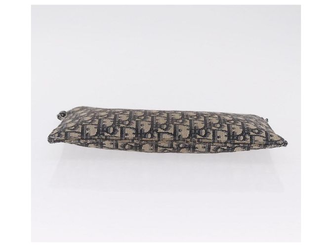 Christian Dior Oblique Clutch Bag Canvas Navy Silver Auth bs37922 - Jerrillo - vista 7