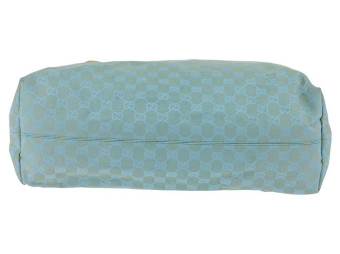 GUCCI GG Canvas Tote Bag 2way Outlet Light Blue Silver 257298 Auth ep16449A - Jerrillo - vista 12