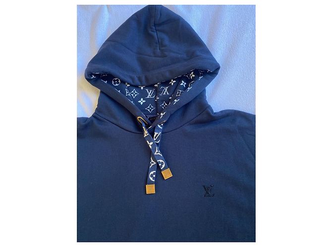 Louis Vuitton Monogram Hoodie in Dunkelblau - Ansicht 3