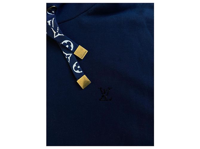 Louis Vuitton Monogram Hoodie in Dunkelblau - Ansicht 4
