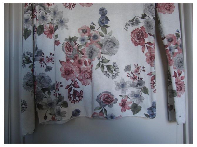 Autre Marque Jersey Floral de Algodón y Viscosa Made in Italy - vista 4