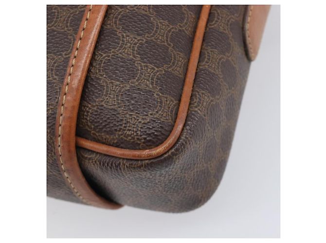 Céline CELINE Macadam Canvas Shoulder Bag PVC Leather Brown Gold Auth ep16781 - Jerrillo - vista 14