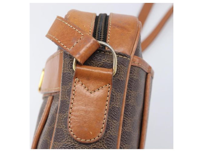 Céline CELINE Macadam Canvas Shoulder Bag PVC Leather Brown Gold Auth ep16781 - Jerrillo - vista 16