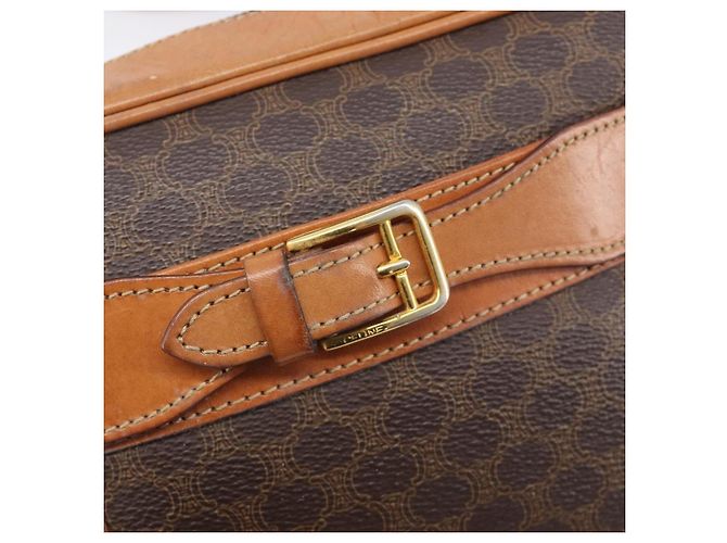 Céline CELINE Macadam Canvas Shoulder Bag PVC Leather Brown Gold Auth ep16781 - Jerrillo - vista 17