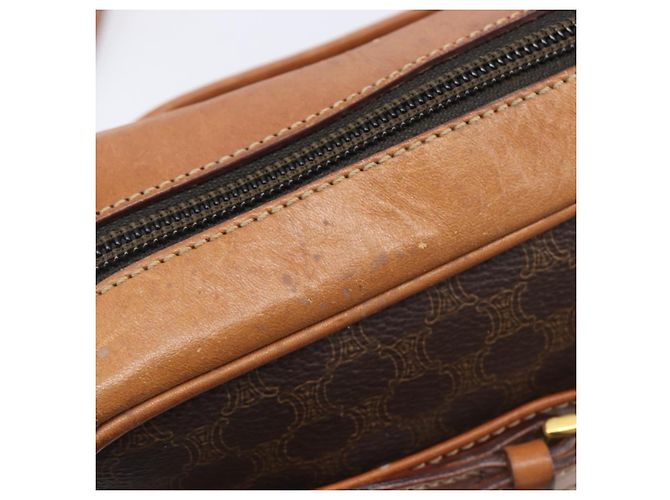 Céline CELINE Macadam Canvas Shoulder Bag PVC Leather Brown Gold Auth ep16781 - Jerrillo - vista 19