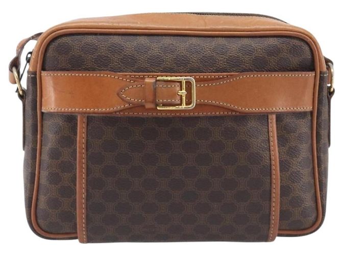 Céline CELINE Macadam Canvas Shoulder Bag PVC Leather Brown Gold Auth ep16781 - Jerrillo - vista 2