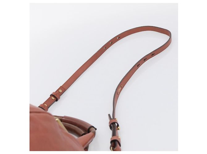 Chloé Chloe Etel Handtasche Leder 2way Rosa Gold Auth ka6785A - Jerrillo - Ansicht 11