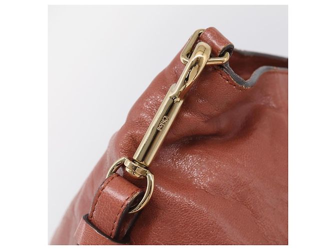 Chloé Chloe Etel Handtasche Leder 2way Rosa Gold Auth ka6785A - Jerrillo - Ansicht 17