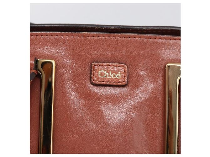 Chloé Chloe Etel Handtasche Leder 2way Rosa Gold Auth ka6785A - Jerrillo - Ansicht 19