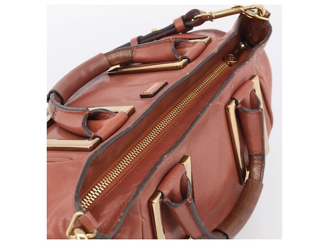 Chloé Chloe Etel Handtasche Leder 2way Rosa Gold Auth ka6785A - Jerrillo - Ansicht 6