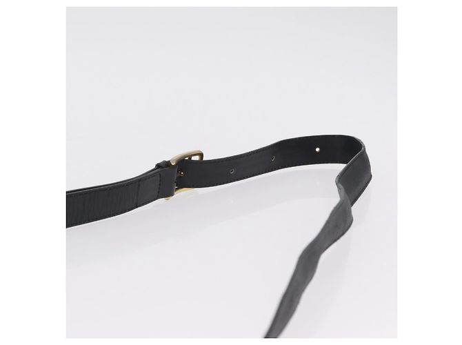 Céline CELINE Horse Carriage Shoulder Bag Leather Black Gold Auth ka6798 - Jerrillo - vista 8