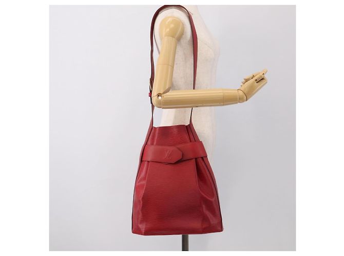 LOUIS VUITTON Epi Sac Depaule PM Shoulder Bag Red M80207 LV Auth ka6820 - Jerrillo - vista 19