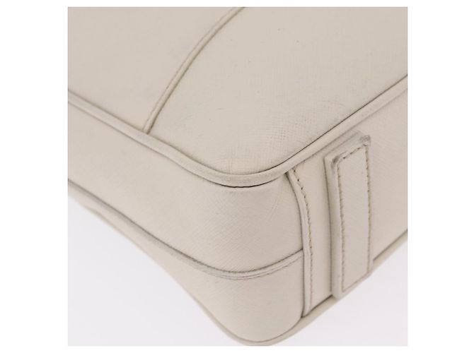 PRADA Business Bag Saffiano leather White Silver Auth ka6834 - Jerrillo - vista 14
