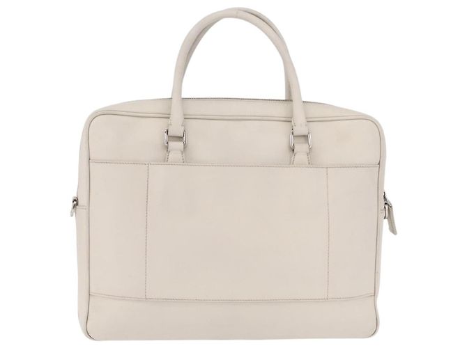 PRADA Business Bag Saffiano leather White Silver Auth ka6834 - Jerrillo - vista 3