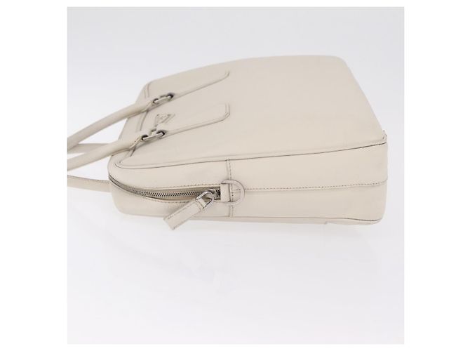 PRADA Business Bag Saffiano leather White Silver Auth ka6834 - Jerrillo - vista 5