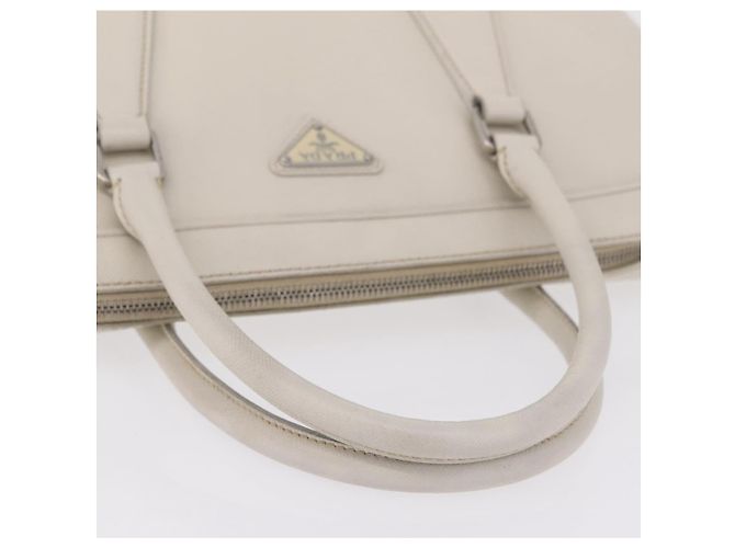 PRADA Business Bag Saffiano leather White Silver Auth ka6834 - Jerrillo - vista 7