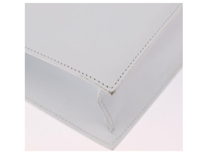 Céline CELINE Shoulder Bag Leather White Gold Auth ep16793A - Jerrillo - vista 14