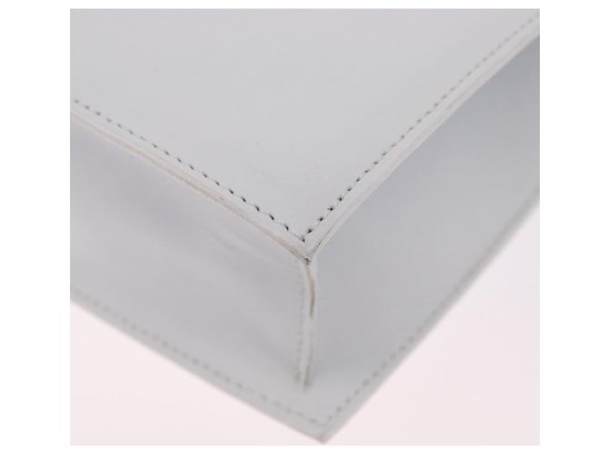 Céline CELINE Shoulder Bag Leather White Gold Auth ep16793A - Jerrillo - vista 15