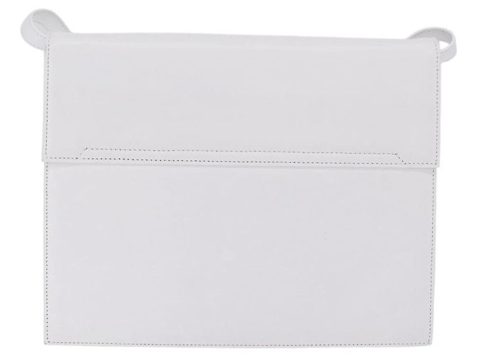 Céline CELINE Shoulder Bag Leather White Gold Auth ep16793A - Jerrillo - vista 3