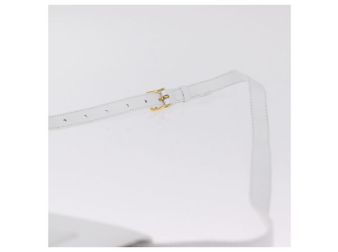 Céline CELINE Shoulder Bag Leather White Gold Auth ep16793A - Jerrillo - vista 8