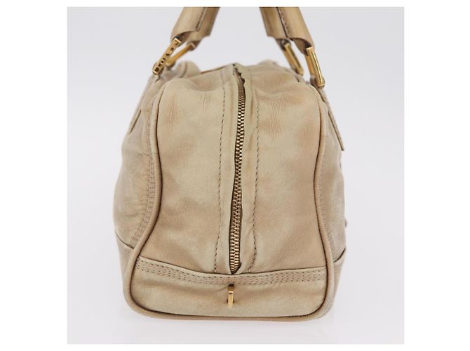 LOEWE Anagram Amazona 28 Hand Bag Leather Gold Auth ep16795 - Jerrillo - vista 5