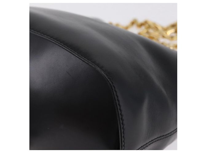 Céline CELINE Shoulder Bag Leather Black Gold Auth ep16820V - Jerrillo - vista 11
