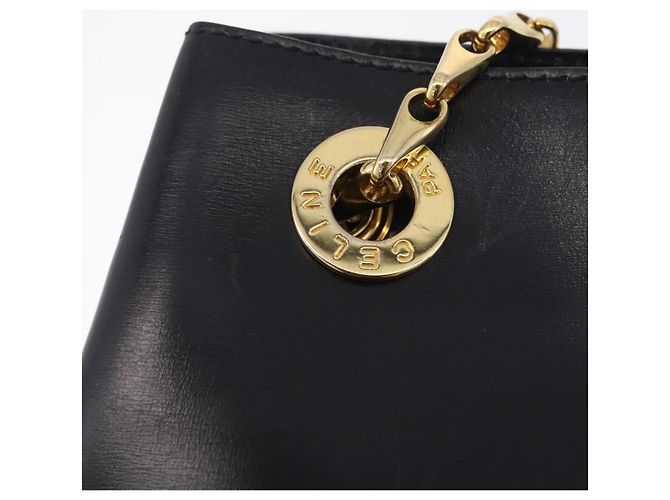 Céline CELINE Shoulder Bag Leather Black Gold Auth ep16820V - Jerrillo - vista 14