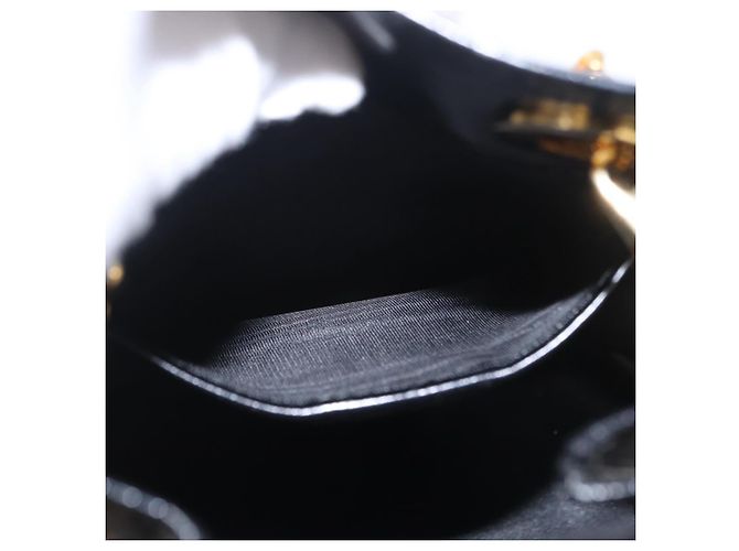Céline CELINE Shoulder Bag Leather Black Gold Auth ep16820V - Jerrillo - vista 19