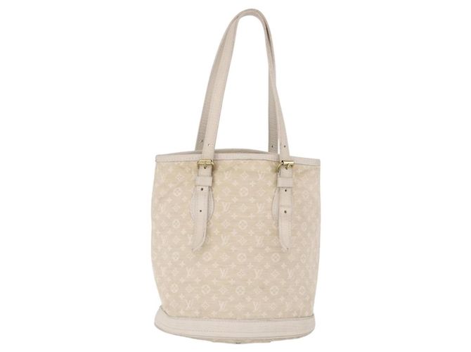 LOUIS VUITTON Monogram Mini Lin Bucket PM Shoulder Bag Dunne M95316 Auth ka6792 - Jerrillo - vista 3