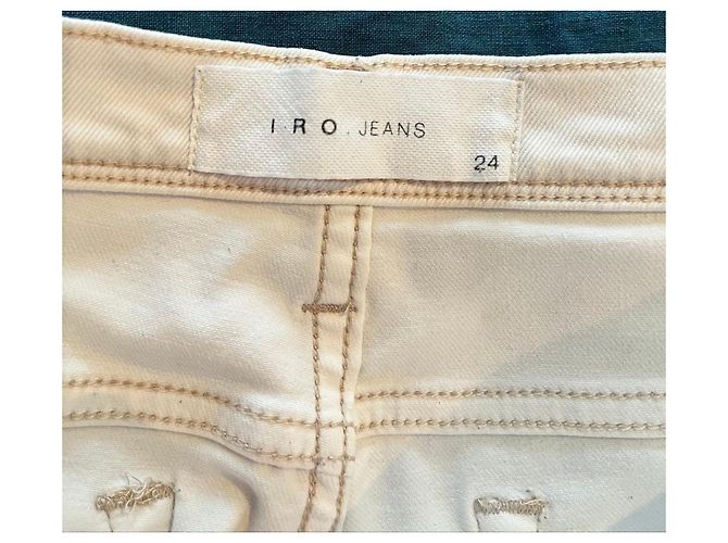 Jeans Iro Slim Distressed Bianchi - vista 6