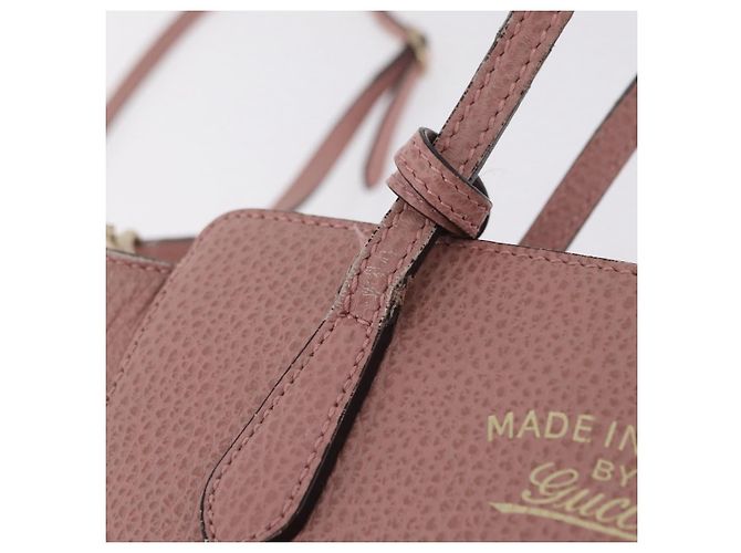 GUCCI Hand Bag Leather 2way Pink Gold Tone 368827 Auth ep16755 - Jerrillo - vista 10
