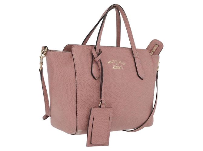 GUCCI Hand Bag Leather 2way Pink Gold Tone 368827 Auth ep16755 - Jerrillo - vista 2